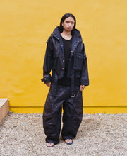 Load image into Gallery viewer, Waxed Indigo Anorak Japanese Nylon Jacket