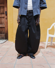 Load image into Gallery viewer, Black Japanese Twill Triptych Trouser