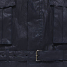 Load image into Gallery viewer, Waxed Indigo Anorak Japanese Nylon Jacket