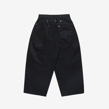 Load image into Gallery viewer, Black Japanese Twill Triptych Trouser