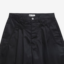 Load image into Gallery viewer, Black Japanese Twill Triptych Trouser