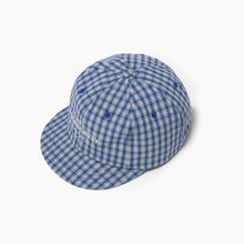 Load image into Gallery viewer, Blue Plaid Short Brim Cap
