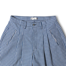 Load image into Gallery viewer, Blue Plaid Structured Triptych Jort