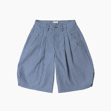 Load image into Gallery viewer, Blue Plaid Structured Triptych Jort