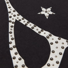 Load image into Gallery viewer, Reverse Hand Studded Script Tee