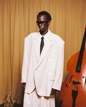 Load image into Gallery viewer, Cream Pinstripe Japanese Wool Blazer