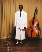 Load image into Gallery viewer, Cream Pinstripe Japanese Wool Blazer