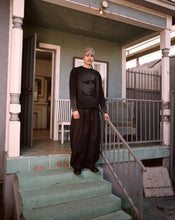 Load image into Gallery viewer, Black Structured Triptych Japanese Denim