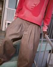 Load image into Gallery viewer, Brown Structured Triptych Japanese Denim