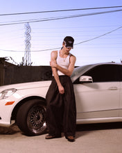 Load image into Gallery viewer, Black Structured Triptych Japanese Denim