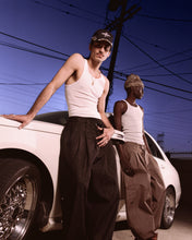 Load image into Gallery viewer, Black Structured Triptych Japanese Denim