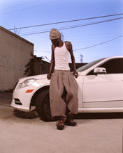 Load image into Gallery viewer, Brown Structured Triptych Japanese Denim