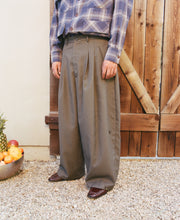 Load image into Gallery viewer, Pinstripe Japanese Wool Triptych Trouser