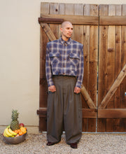 Load image into Gallery viewer, Pinstripe Japanese Wool Triptych Trouser