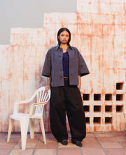 Load image into Gallery viewer, Black Japanese Twill Triptych Trouser
