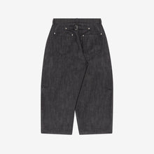 Load image into Gallery viewer, Black Structured Triptych Japanese Denim