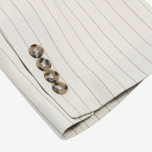 Load image into Gallery viewer, Cream Pinstripe Japanese Wool Blazer