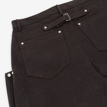 Load image into Gallery viewer, Dark Chocolate Wide Leg Chap USA Denims