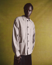 Load image into Gallery viewer, Pinstripe Japanese Denim Chore Jacket