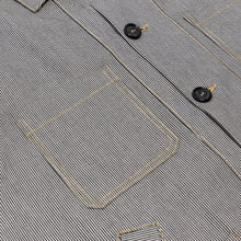 Load image into Gallery viewer, Pinstripe Japanese Denim Chore Jacket