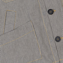 Load image into Gallery viewer, Pinstripe Japanese Denim Chore Jacket