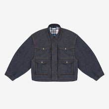 Load image into Gallery viewer, Reversible 7 Pocket Japanese Denim Jacket