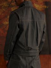 Load image into Gallery viewer, Nep Indigo Motif Japanese Denim Jacket