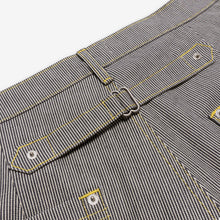 Load image into Gallery viewer, Pinstripe Triptych Japanese Denim