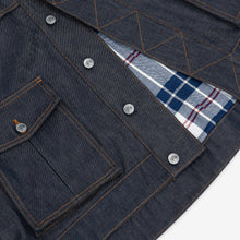Load image into Gallery viewer, Reversible 7 Pocket Japanese Denim Jacket