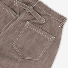 Load image into Gallery viewer, Brown Structured Triptych Japanese Denim