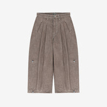 Load image into Gallery viewer, Brown Structured Triptych Japanese Denim