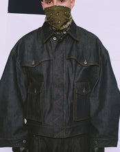 Load image into Gallery viewer, Reversible 7 Pocket Japanese Denim Jacket