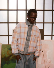 Load image into Gallery viewer, Washed Indigo Reversible 7 Pocket Japanese Denim Jacket
