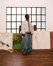 Load image into Gallery viewer, Washed Indigo Reversible 7 Pocket Japanese Denim Jacket
