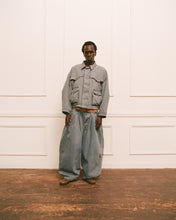 Load image into Gallery viewer, Washed Indigo Triptych Japanese Denim
