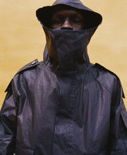 Load image into Gallery viewer, Waxed Indigo Anorak Japanese Nylon Jacket
