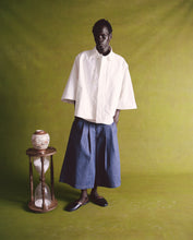 Load image into Gallery viewer, Natural Japanese Poplin 3/4 Button-Up
