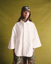 Load image into Gallery viewer, Natural Japanese Poplin 3/4 Button-Up
