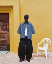Load image into Gallery viewer, Black Nylon Canvas Short Brim Cap

