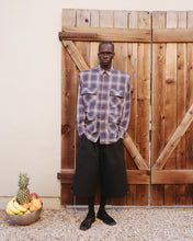 Load image into Gallery viewer, Black Diptych Nylon Canvas Jort

