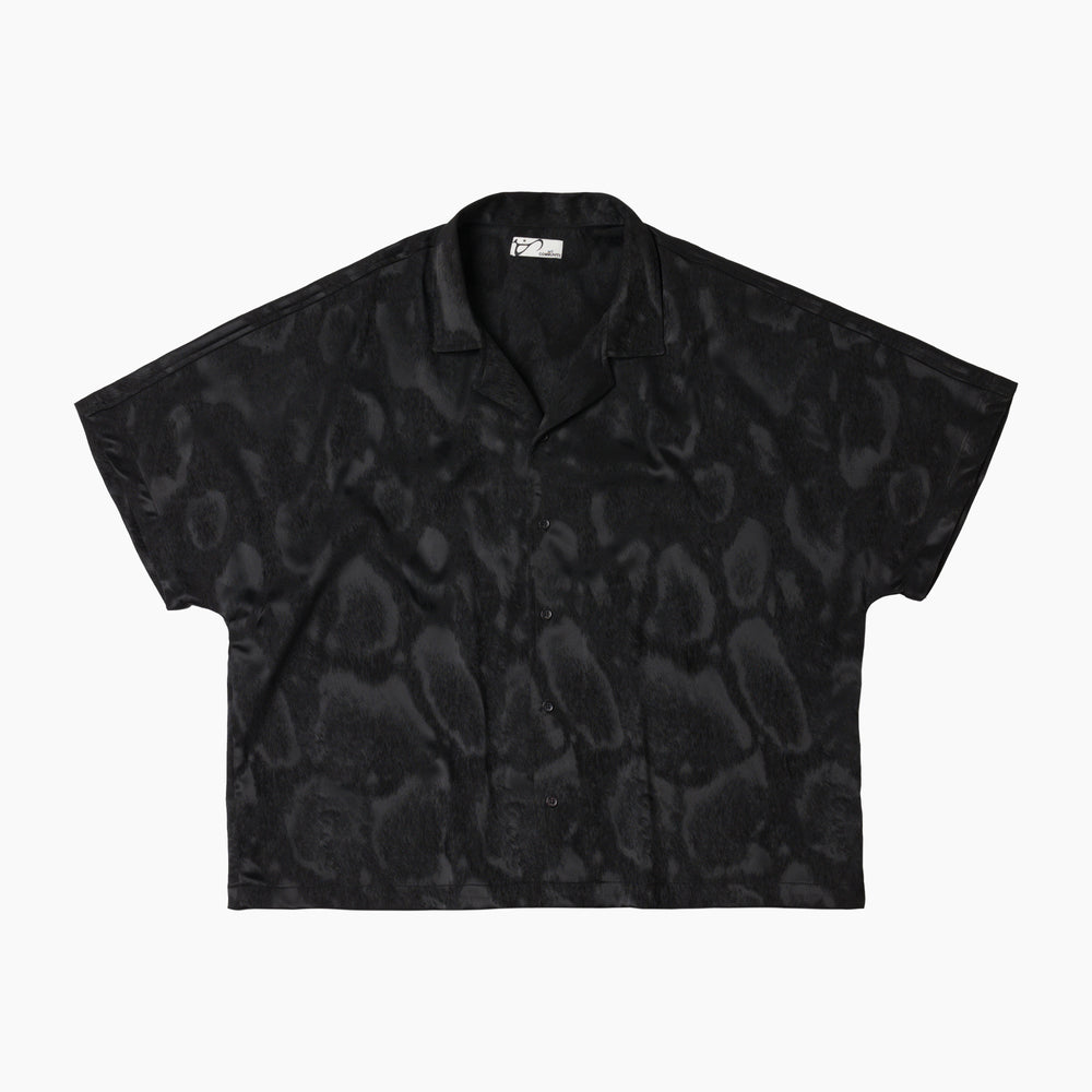Monochrome Leopard Dolman Button Down