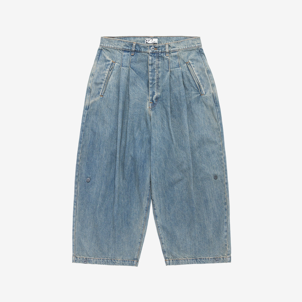 Washed Indigo Triptych Japanese Denim