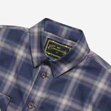 Load image into Gallery viewer, Navy Ombre Shoulder Padded Button Down
