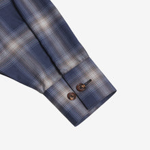 Load image into Gallery viewer, Navy Ombre Shoulder Padded Button Down
