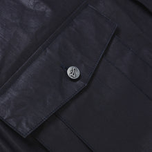 Load image into Gallery viewer, Waxed Indigo Anorak Japanese Nylon Jacket
