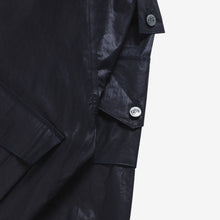 Load image into Gallery viewer, Waxed Indigo Anorak Japanese Nylon Jacket
