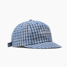 Load image into Gallery viewer, Blue Plaid Short Brim Cap
