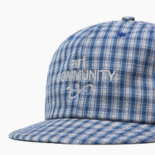 Load image into Gallery viewer, Blue Plaid Short Brim Cap
