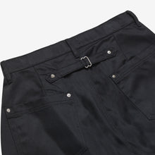 Load image into Gallery viewer, Black Japanese Twill Triptych Trouser
