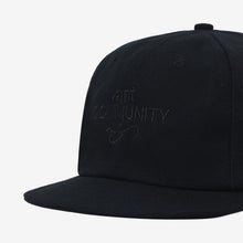 Load image into Gallery viewer, Black Nylon Canvas Short Brim Cap
